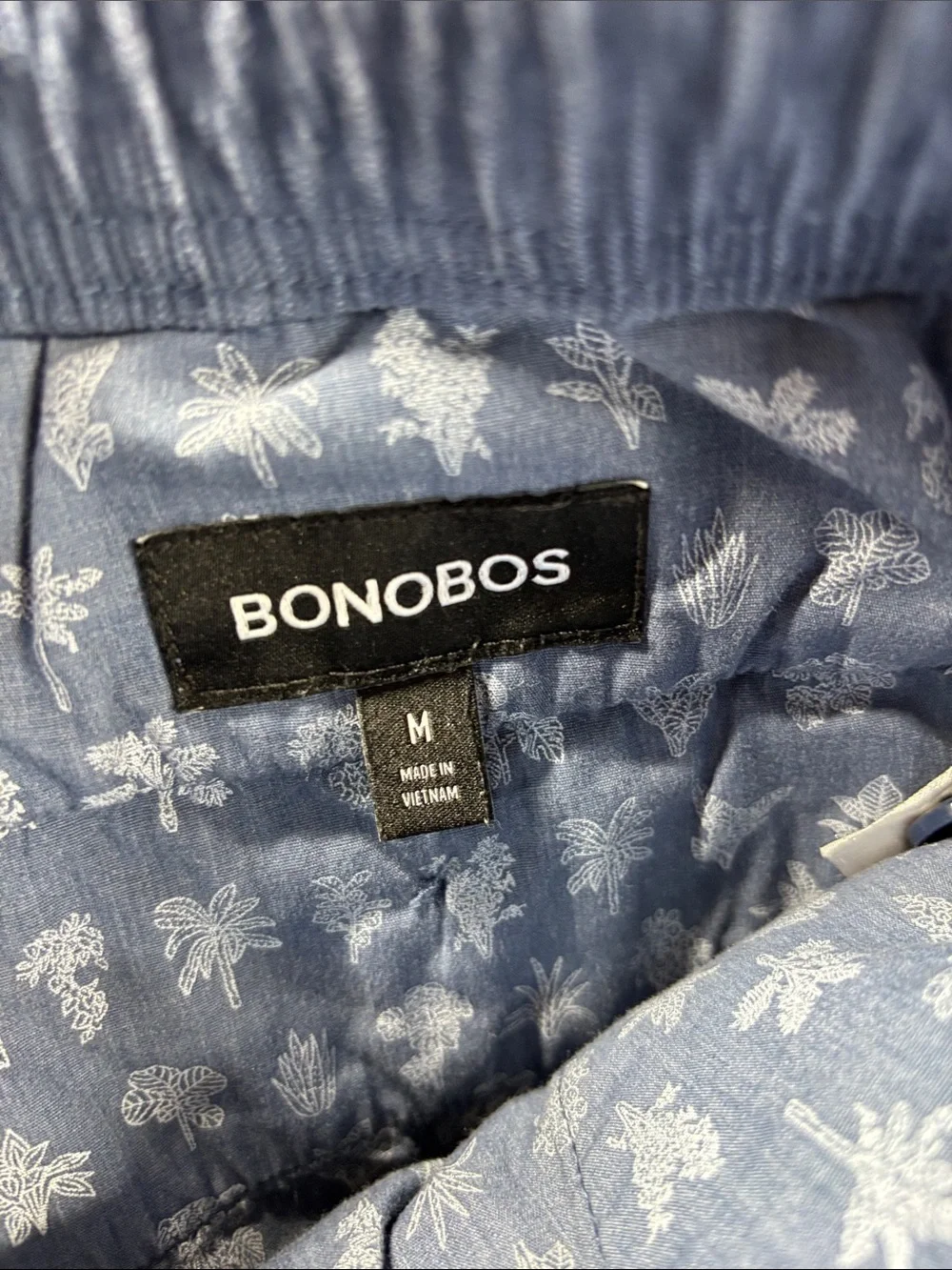 Bonobos Blue Mirage Corduroy Drawstring Shorts w/pockets 5” inseam shorts M